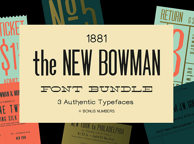 New Bowman Font Bundle (+ webfonts) branding condensed font designer fonts download fonts font font bundle font collection font design fonts fonts collection graphic design lettering logo fonts retro fonts sans serif font serif font typeface typefaces typography vintage font