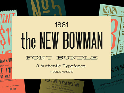 New Bowman Font Bundle (+ webfonts)