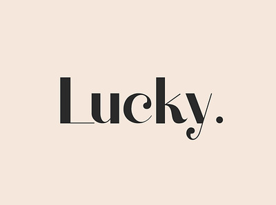 Lucky - Modern San Serif Font branding classic font display font download font elegant font font font design fonts graphic design graphics lettering logo fonts retro font typeface typefaces typography vintage design vintage font vintage lettering vintage typeface