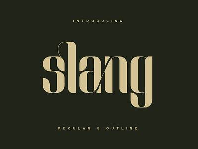 Slang - Ligature Font