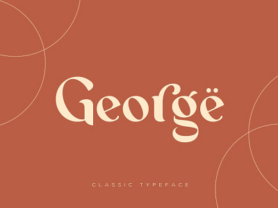 George - Classic Typeface classic font classic typeface design display font download font elegant font font font design fonts graphic design logo font logo fonts logodesign logotype serif font serif fonts typeface typefaces typography vintage font
