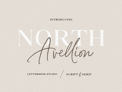 North Avellion - Script & Serif Font Duo