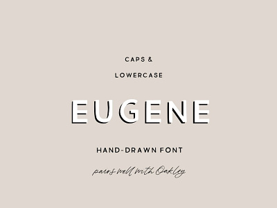 Eugene: Hand-Drawn Sans Serif Font