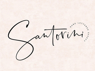 Santorini Signature Font