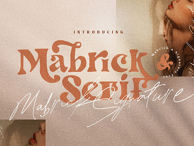 Mabrick - Font Duo design distorted font download fonts font font collection font design font duo fonts fonts collection graphic design hand drawn handmade handwritten logo fonts script font serif font type design typeface typefaces typography