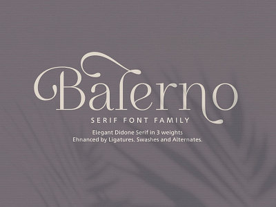 Balerno Serif font Family