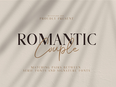 Romantic Couple - Font Duo