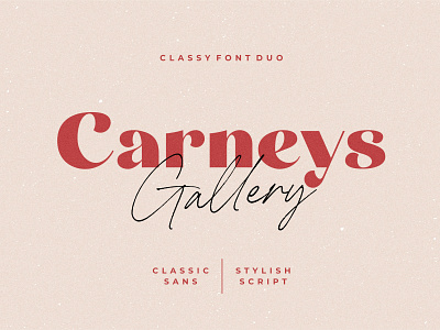 Carneys Gallery Font Duo branding classic font design display font download fonts elegant font font font design font duo fonts graphic design lettering logo font retro font script font typeface typefaces typography vintage font vintage fonts