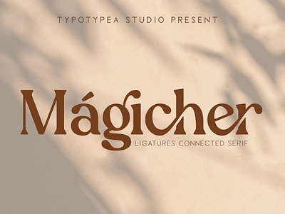 Magicher - Ligature Connected Serif Font