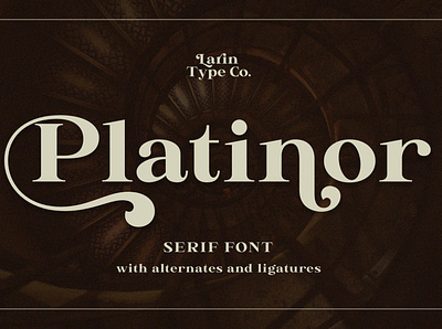 Platinor - Serif Font branding classic font design display font elegant font font font design fonts graphic design headlines lettering logo font logo fonts retro font serif font titles typeface typeface design typefaces vintage font