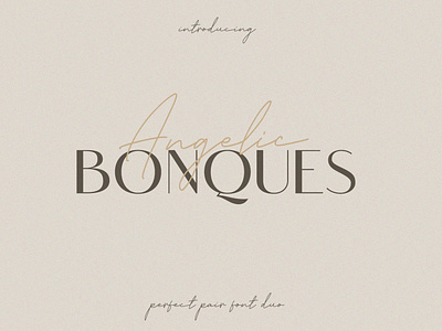 Angelic Bonques Font Duo