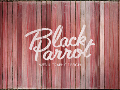 Black Parrot logo branding identity logo logotype typography wood