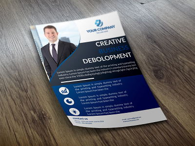 CORPORATE FLYER blue cmyk color corporate corporate flyer design flyer flyer design flyer template fresh illustrator photoshop