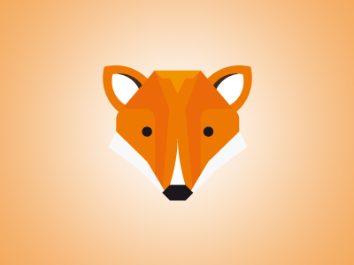 Fox animal fox geometric geometry illustration orange wil wildlife zorro