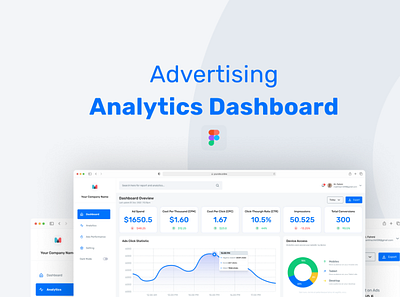 Advertising Analytics Dashboard advertising analytics dashboard ui web