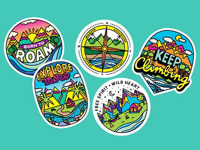 Explorer Sticker Designs