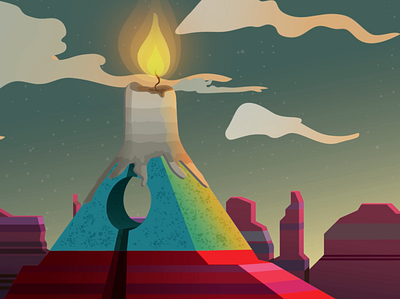 Candle Pyramid adobe illustrator colorful illustraion illustration art pyramid vector vectorart