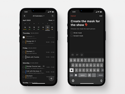 Calendar App Concept