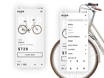 Roar Bikes // Mobile