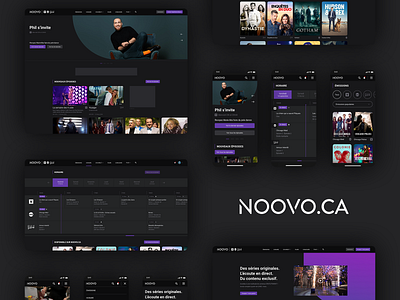 Noovo.ca // UI/UX Redesign Case branding design interaction interface logo mobile mobile design photoshop streaming tv tv show ui ux video website xd