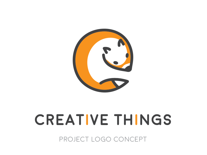 "Creative things" Logo concept animated gif concept fox gif logo logodesign