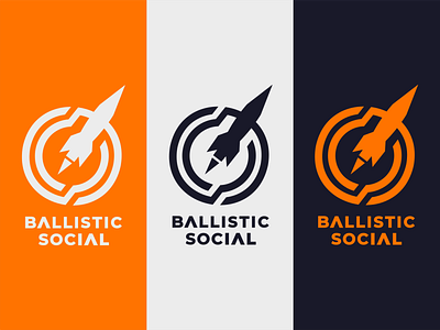 Ballistic Missile Logo 2d ballistic branding design logo missile news social space viral