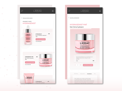 Daily UI 012 | E-commerce Shop | LIERAC PARIS 012 daily 100 challenge dailyui dailyui012 dailyuichallenge ecommerce mobile ui shopping skincare ui uidesign uiuxdesigner uiuxsupply