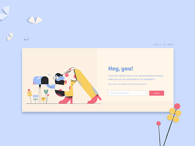 DAILY UI #026 | SUBSCRIBE