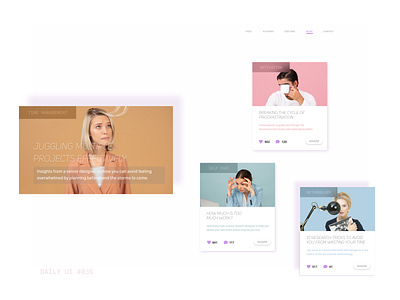 DAILY UI #035 | Blog Post