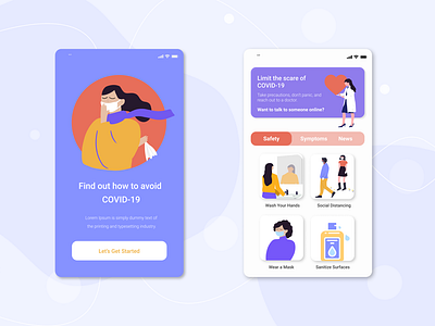 COVID-19 Concept App UI