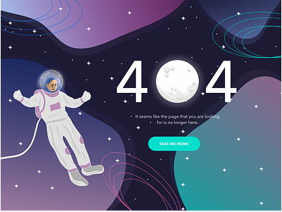 DailyUI 008 - 404 page 404 404 error page 404 page branding daily ui dailyui008 design designer figma figmadesign moon procreate space theme space themed space themed 404 page ui ux ui ux ui design ux ui mockup vector