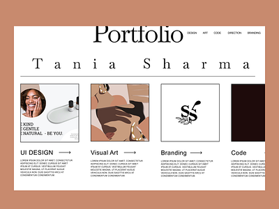 Portfolio Landing Page UI