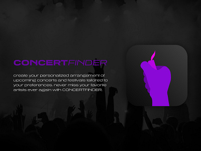 Daily UI :: 005 app appicon brand branding concert concert app daily ui daily ui challenge dailyui dailyuichallenge design festival lifestyle mobile mobile ui music music app