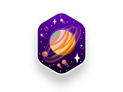 Window to space affinity affinitydesigner cosmic cosmicart cosmos illustraion ipadpro ipadproart mercury planet purple purplesky space spaceart stars ui ui design ui illustrations vector vectorart