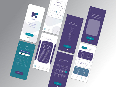 Musing - Mood Trends iPhone App app apple branding branding concept design graphic design icon iphone iphone 11 mockup iphone x typography ui ui design uidesign uiux uiuxdesign ux ux design