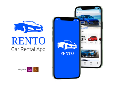 Rento (car rental app) car rental cars mobile application rental