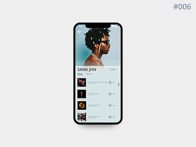 DailyUI#006 | Musicians Profile