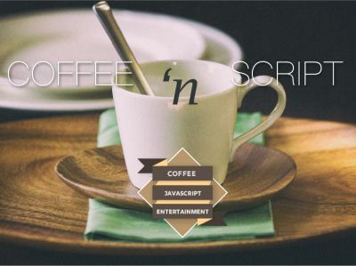 Coffee 'N Script banner design banners coffee photography typography webdesign