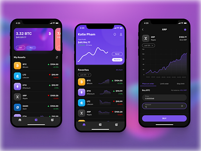 Crypto Wallet UI Concept