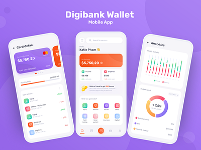 Digibank - Wallet App UI Kit