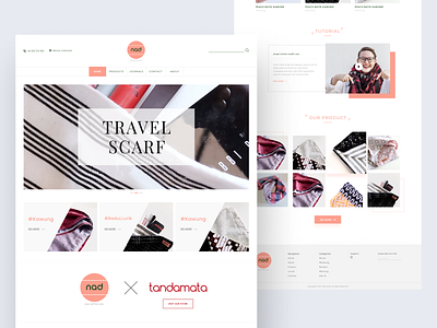 Nadscarf Landing Page