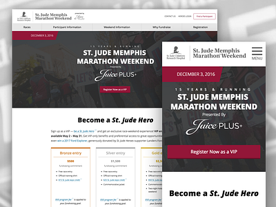 Memphis Marathon adobe aem marathon peer funding website