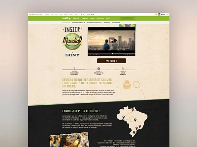 Inside mundial - Recruitment step brazil mundial soccer ui user interface ux webdesign world cup