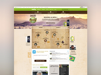 Inside mundial - World cup experience brazil interactive map mundial soccer ui user interface ux webdesign world cup