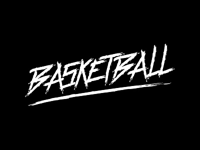 Basketball basketball dirty handlettering lettering logotype script sport typography