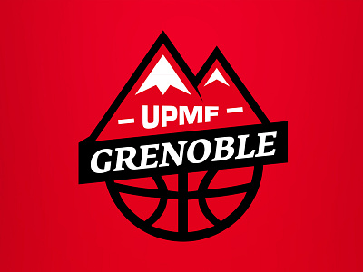 Grenoble mountain basketball team logo