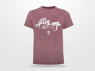 Alley-oop T Shirt basketball dirty handlettering lettering logotype script sport typography