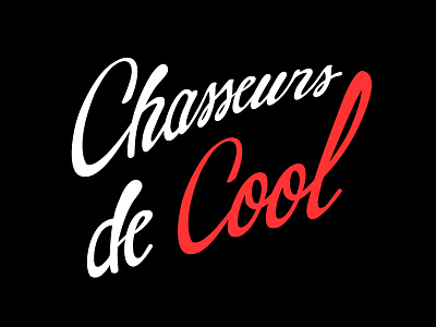 Chasseursdecool Logo cool creative flat hunting lettering logo typography website