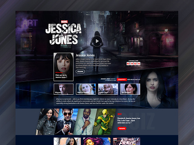 Netflix Jessica jones bio fullscreen tv show