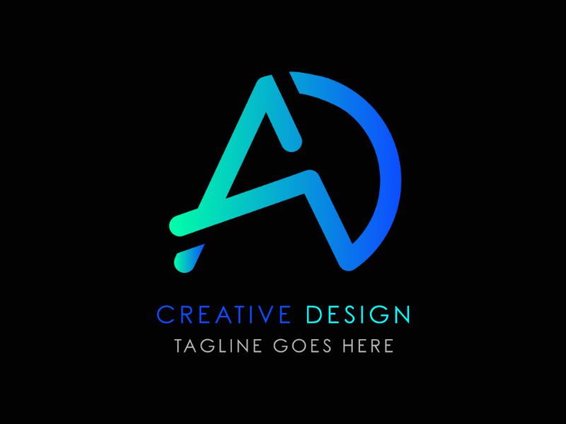 A & D logo design template by Samsul Rizal on Dribbble